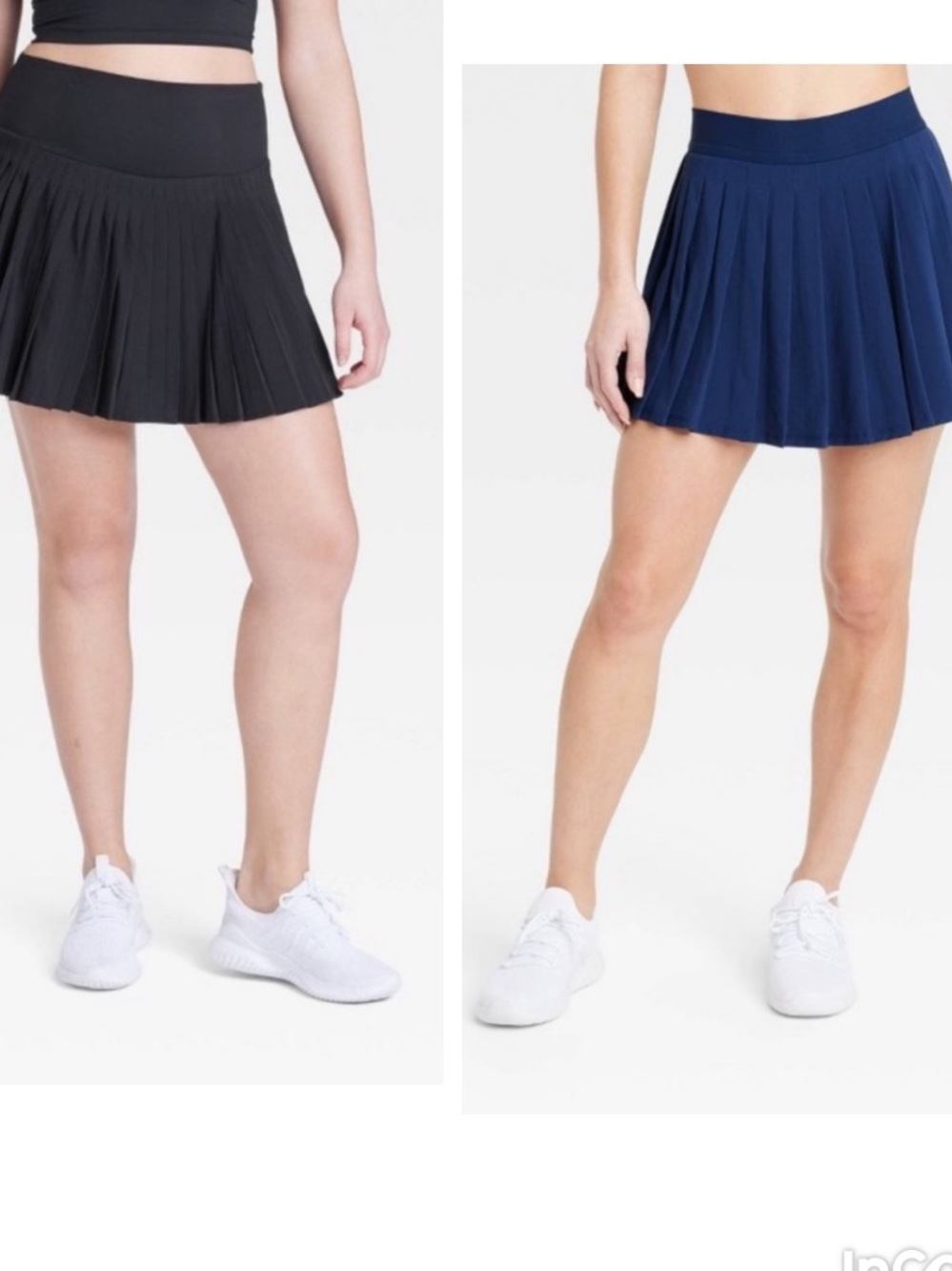 2 Women's Micro Pleated Skort - All In Motion XXL navy and black